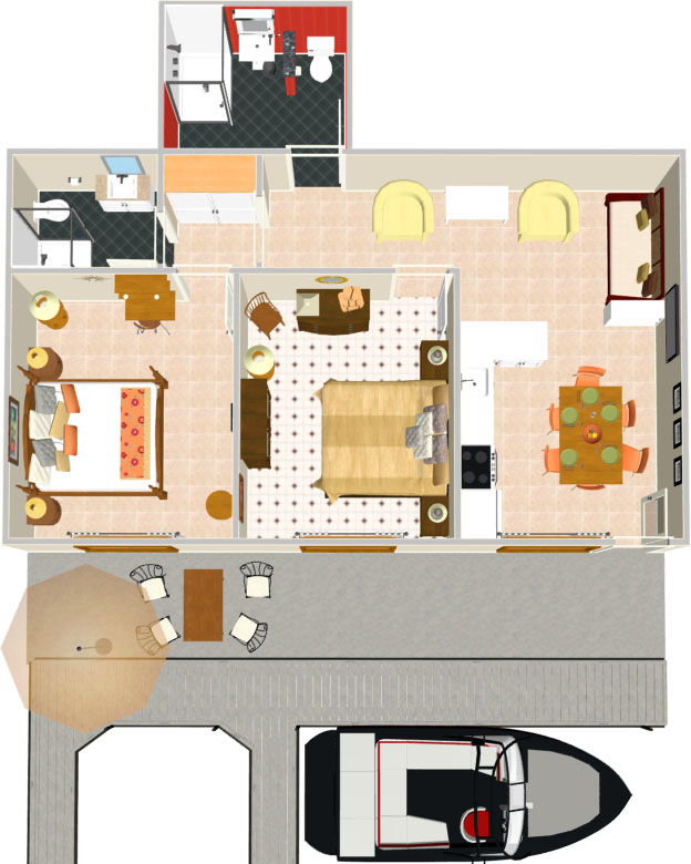 Apartments Columba, Makarska - plan