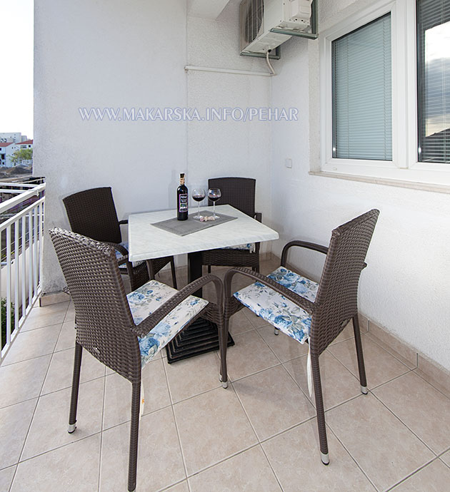 apartments Lidija Pehar, Makarska - balcony