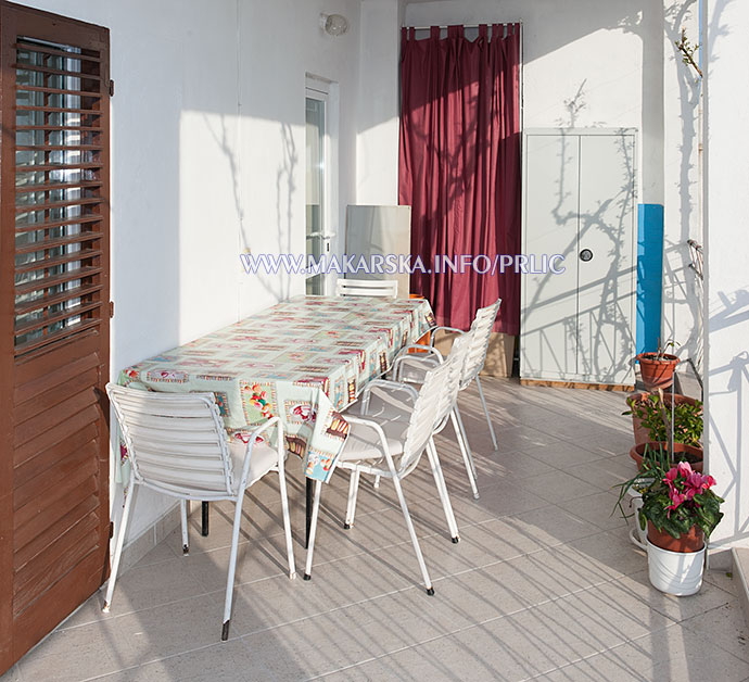 apartments Prli, Makarska - terrace